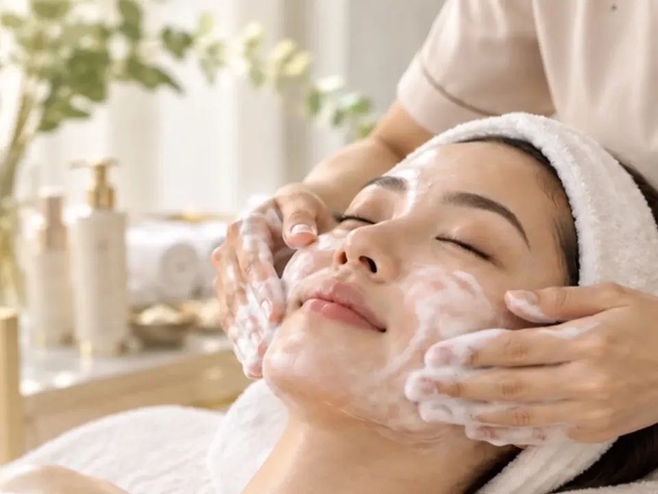 Facial and skin care service at BelleCare